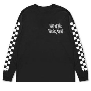 WHEN WE WERE YOUNG FEST LINEUP CHECKERED LONG SLEEVE *NEW* XXL OFFICIAL MERCH